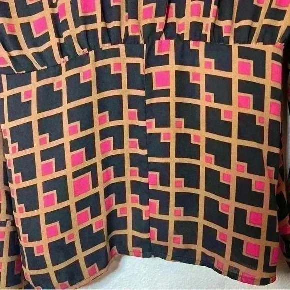 BCBGMaxAzria Surplice Blouse Long Sleeve Size Large - Picture 10 of 16